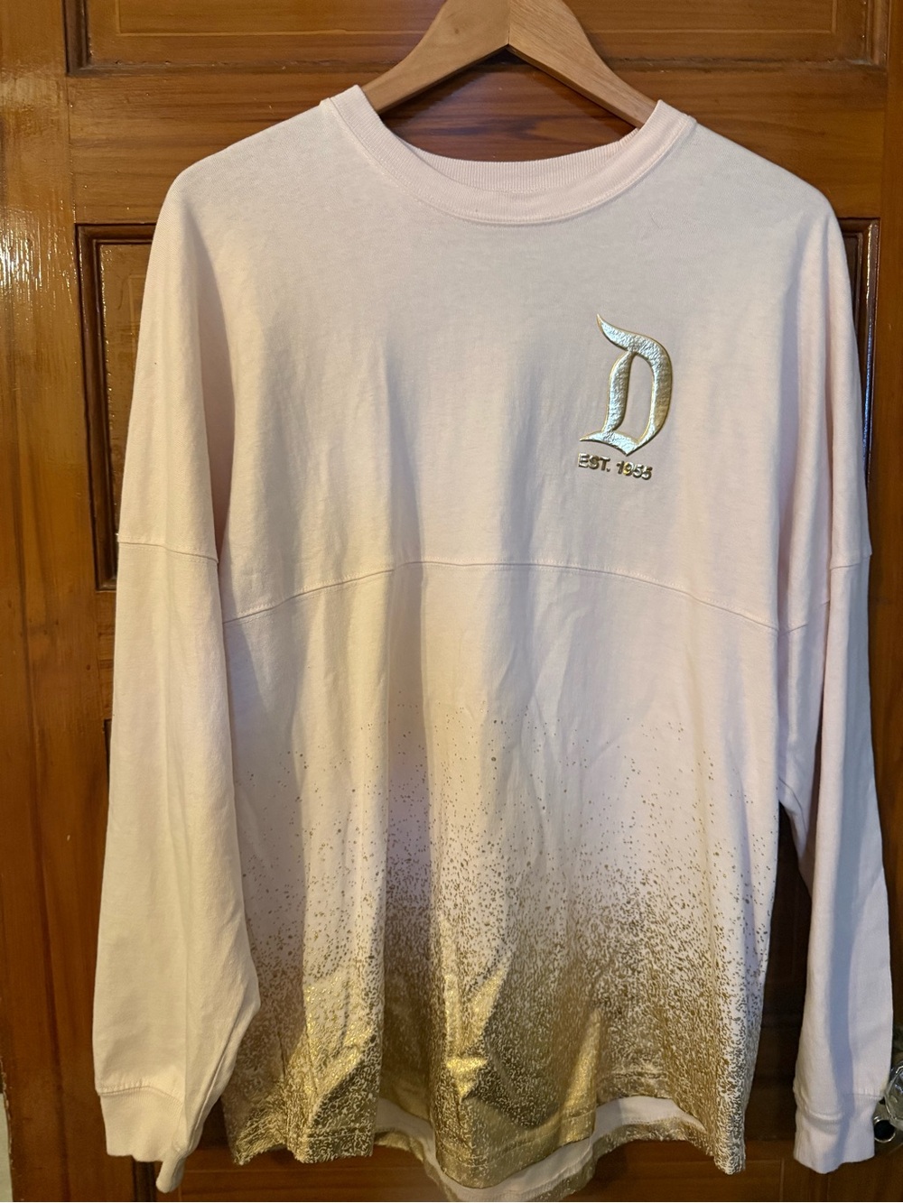 Disney Light Pink Spirit Jersey with Gold